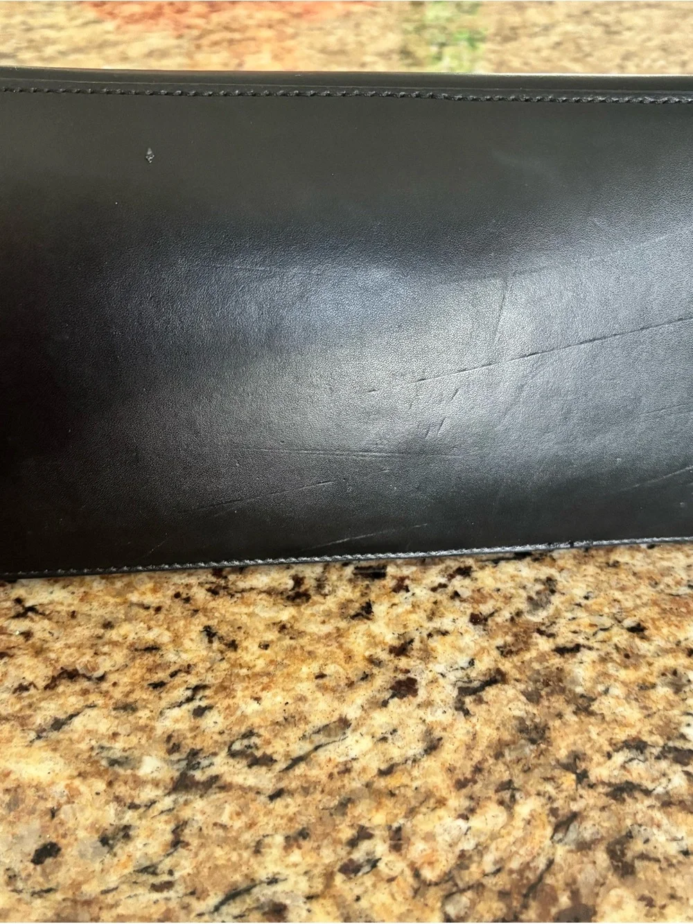 kate spade Black Leather Bunny Tote with Pink Trim